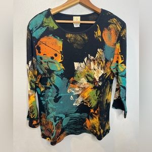 Vintage Y2K Jess & Jane Long Sleeve Art Beads Women’s Size Medium